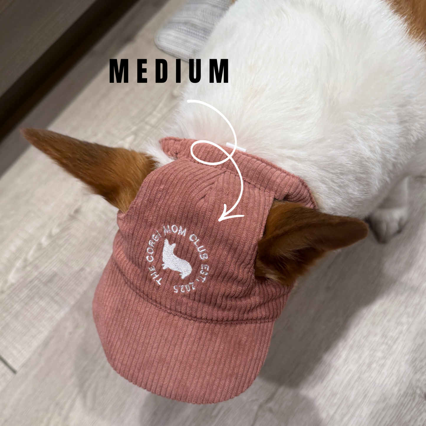 Dusty Pink Adjustable Dog Hat